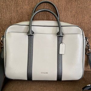 Black & Gray Coach Lap Top Bag
